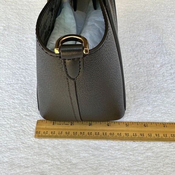 Michael Kors Black Hadleigh Small Double Handle Tote Messenger Bag 38F3G8FT5L - Picture 11 of 16